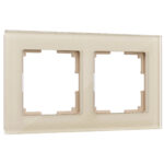 Рамка на 2 поста (шампань)