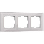 Рамка на 3 поста (дымчатый,стекло)