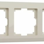 Рамка на 3 поста (слоновая кость)