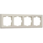 Рамка на 4 поста (слоновая кость)