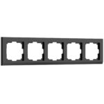 Рамка на 5 постов (черный)