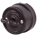 Переключатель одноклавишный (коричневый) Ретро