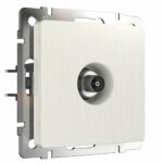 ТВ-розетка оконечная (перламутровый рифленый)