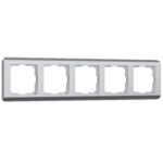 Рамка на 5 постов (серебряный)