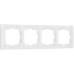 Рамка на 4 поста (белый, basic)