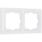 Рамка на 2 поста (белый, basic)