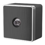 ТВ-розетка оконечная Gallant (графит рифленый)