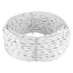 Ретро кабель витой 3х2,5 (белый) 20 м