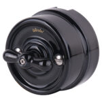 Переключатель одноклавишный (черный) Ретро