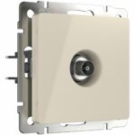 ТВ розетка оконечная (слоновая кость)