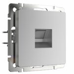 Телефонная розетка  RJ-11 (серебряный)