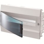 ABB Бокс в нишу Mistral IP41 18М зеленая прозрачная дверь (c клеммами)