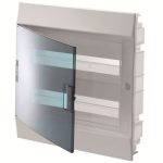 ABB Бокс в нишу Mistral IP41 24М зеленая прозрачная дверь (c клеммами)