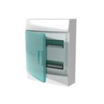 ABB Бокс настенный Mistral IP41 24М зеленая прозрачная дверь (с клеммами)