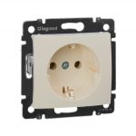 VALENA Розетка с заземлением в рамку слоновая кость