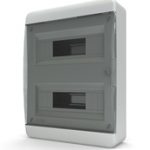 IEK-Tekfor бокс 24М накладной IP40 прозрачная черная дверца