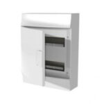 ABB Mistral IP41 Бокс накладной белый с белой дверцей 24М с клеммой