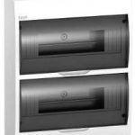 Schneider electric бокс 24 мод. наружный, прозрачная дверь IP40 63А10