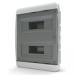 IEK-Tekfor бокс 24М встраиваемый IP40 прозрачная черная дверца