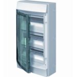 ABB Mistral IP65 Бокс накладной серый с прозрачной дверцей 36М 3r с клеммой