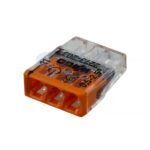 WAGO клемма без пасты на 3 провода плоская