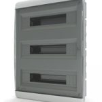 IEK-Tekfor бокс 54М встраиваемый IP40 прозрачная черная дверца