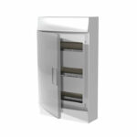 ABB Mistral IP41 Бокс накладной белый с белой дверцей 36М 3 ряда с клеммой