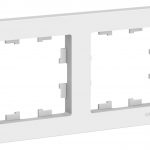 Рамка двухпостовая ATLASDESIGN универсальная белый