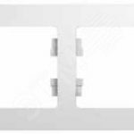 GLOSSA Рамка горизонтальная 2 поста белая