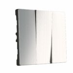 Набор клавиш для выключателя трехклавишного (глянцевый никель)