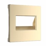 Накладка для двойной розетки Еthernet RJ-45 (шампань)