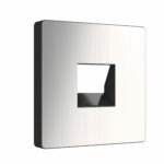 Накладка для RJ45 и RJ11 (глянцевый никель)