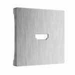 Накладка для розетки HDMI (серебряный рифленый)