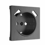 Накладка для розетки USB (графит рифленый)