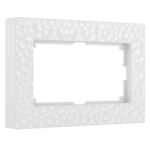 Рамка для двойной розетки (белый)