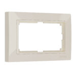 Рамка для двойной розетки (слоновая кость, basic)