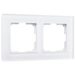 Рамка на 2 поста (белый матовый)