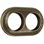 Рамка на 2 поста (бронза)