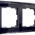 Рамка на 2 поста (черный)