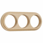 Рамка на 3 поста (светлый бук)