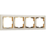 Рамка на 4 поста (слоновая кость/золото)
