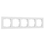 Рамка на 5 постов (белый)