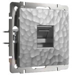 Розетка Ethernet RJ-45 (серебряный)