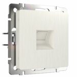 Телефонная розетка  RJ-11 (перламутровый рифленый)
