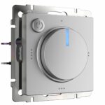 Терморегулятор электромеханический для теплого пола (серебряный)