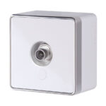 ТВ-розетка оконечная  Gallant (белая)