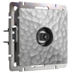 ТВ-розетка оконечная (серебряный)