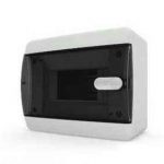 IEK-Tekfor бокс 8М накладной IP40 прозрачная черная дверца нажимной