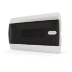 Tekfor бокс 6М встраиваемый IP40 прозрачная черная дверца нажимной