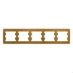 Schneider electric GLOSSA 5-постовая РАМКА, горизонтальная, ДЕРЕВО ДУБ